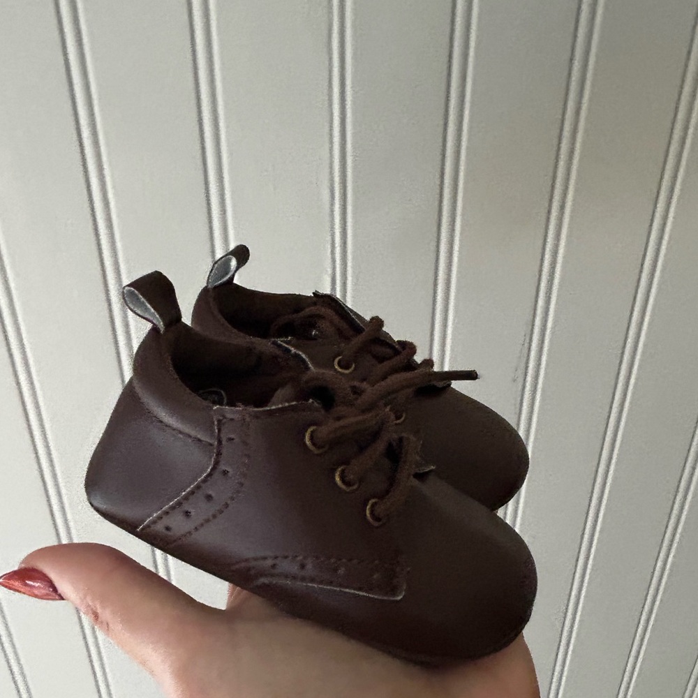 Lucky Brand Baby Infant Size 3 Chocolate Brown Crib Shoes